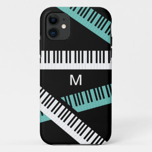 Piano Toetsen Muziekinstrument Modern Monogram iPhone 11 Hoesje