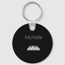 Piano Toetsen & Muzieknote Sleutelhanger