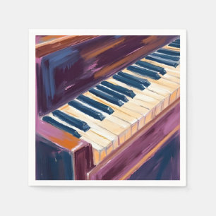 Piano Toetsen Pianist Schilderij Servet