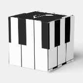 Piano Toetsen Zwart & Wit Feest Bedankdoosjes (Achterkant)