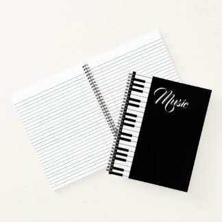 Piano Toetsenbord 8.5" x 11" Spiraal Notebook Notitieboek