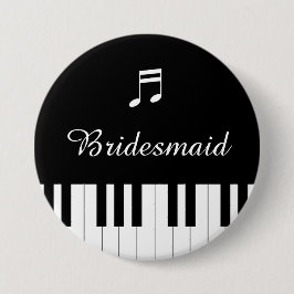 Piano Toetsenbord Bruiloft Button Bruidsmeisje