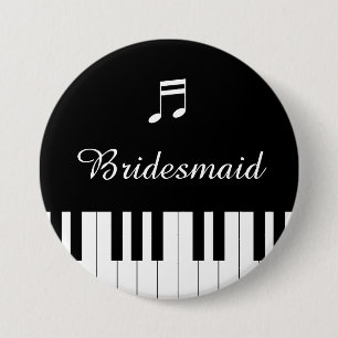 Piano Toetsenbord Bruiloft Button Bruidsmeisje