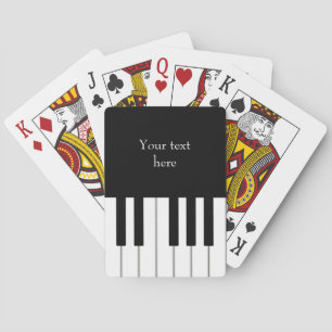 Piano-toetsenbord elegant, speciaal aangepast pokerkaarten