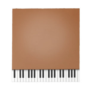 Piano-toetsenbord Fun Brown 5,5x6-muziek Notitieblok