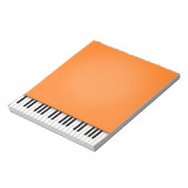 Piano-toetsenbord Fun Oranje 5,5x6-muziek Notitieblok (Gedraaid)