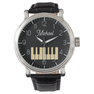 Piano Toetsenbord Gepersonaliseerde muzikant Horloge