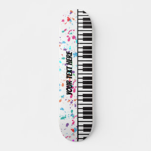 Piano Toetsenbord Gepersonaliseerde muzikant Skateboard