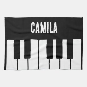 Piano Toetsenbord Gepersonaliseerde muzikant Theedoek