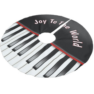 Piano toetsenbord met citaat kerstboom rok