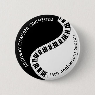 Piano Toetsenbord Muziek Leraar School Orkest Ronde Button 5,7 Cm