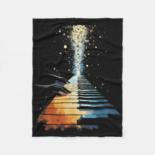 Piano Toetsenbord Pianist Fleece Deken