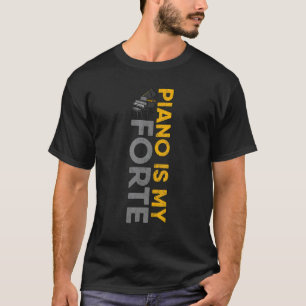 Piano Toetsenbord Speler Orkest Muziek Pianovader T-shirt