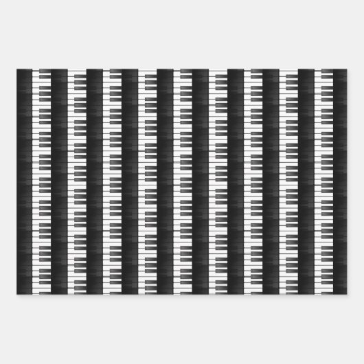 Piano Toetsenbord Wrapping Papier Flat Sheet Set Inpakpapier Vel (Voorkant 2)