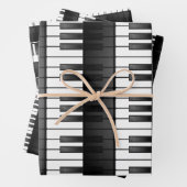 Piano Toetsenbord Wrapping Papier Flat Sheet Set Inpakpapier Vel (In situ)