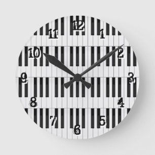 Piano-/toetsenbordtoetsen: Wandklok Ronde Klok