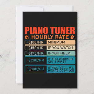 Piano Tuner uurtarief Kaart