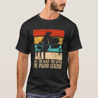 Piano Vader Piano Man Pianist Toetsenbordmuzikant T-shirt