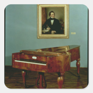 Piano van Franz Peter Schubert Vierkante Sticker