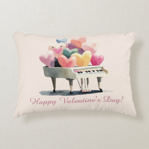 Piano van liefdesharten Valentijnsdag Accent Kussen
