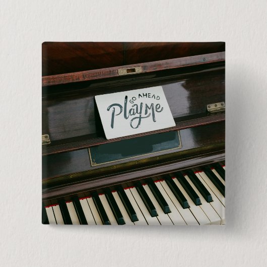  piano vierkante button 5,1 cm (Voorkant)