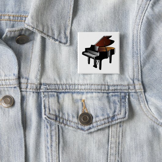 Piano Vierkante Button 5,1 Cm (In situ)