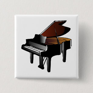 Piano Vierkante Button 5,1 Cm