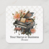 Piano Vierkante Visitekaartje (Voorkant)