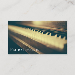 Piano vintage / Pianiste Photographie - Carte de v