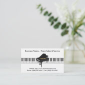 Piano-Visitekaartje: Piano 3D-model Visitekaartje (Staand voorkant)
