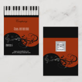 Piano-Visitekaartje Visitekaartje (Voorkant / Achterkant)