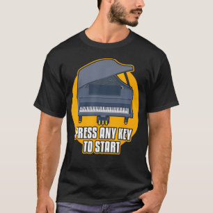 Piano Voor Toetsenbordspeler - Druk Op Een Willeke T-shirt