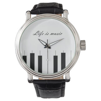 Piano vrouw horloge