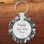 Piano Wedding Black en White Keepomwille Sleutelhanger (Voorkant)