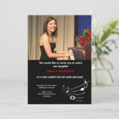 Piano-wedstrijd Kaart (Staand voorkant)