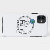 Piano - Wereld rond Case-Mate iPhone Case (Achterkant (horizontaal))
