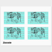 Piano Zombie Exploser Sticker rectangulaire (Feuille)