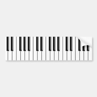 Piano Zwart en Wit Bumpersticker