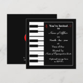 Pianobandenkaart Kaart (Voorkant / Achterkant)