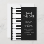 Pianobruiloft Save The Date (Voorkant)