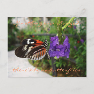 PianoButterfly-Briefkaart/Citaat Briefkaart