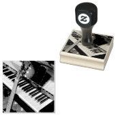  Pianodesign Rubberstempel (Gestempeld)