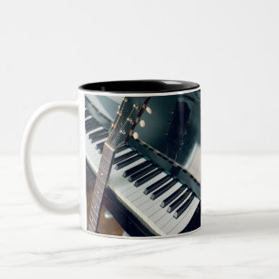Pianodesign Tweekleurige Koffiemok
