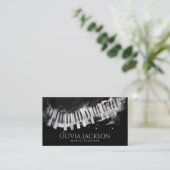 Pianodocent Muziekdocent Visitekaartje (Staand voorkant)