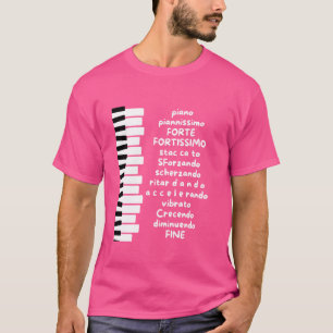 Pianodocent Muziekliefhebber Pianospeler Pi T-shirt