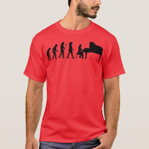 Pianoevolutie van de pianist t-shirt