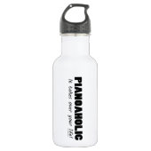 Pianoholic Life Waterfles (Voorkant)