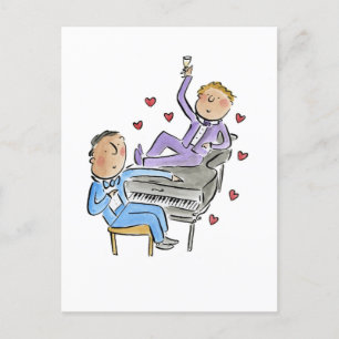 Pianojongens Briefkaart