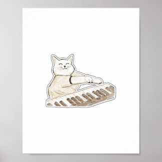 Pianokat Poster