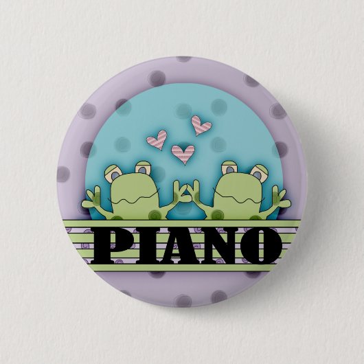 Pianokikkers Button (Voorkant)